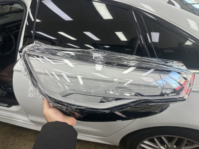 아우디A6 C7 - LED헤드라이트 커버 파손 , 커버만도 교환이 가능 합니다 [대전헤드램프커버] / 대전 서구 탄방동