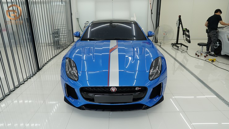 (분당 랩핑 ppf) 재규어 F타입 SVR 스트라이프 데칼 랩핑 / 성남시 수정구 시흥동
