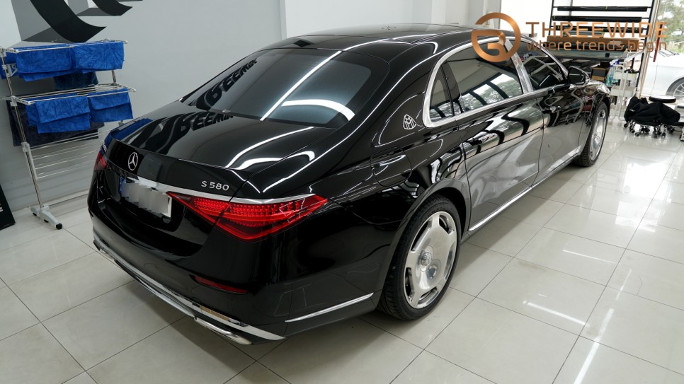 벤츠 S580, 마이바흐 오너라면 필수 시공은 바로 이것! (#투톤 랩핑 #듀오톤 랩핑 #전체 랩핑 #분당랩핑 #판교랩핑)