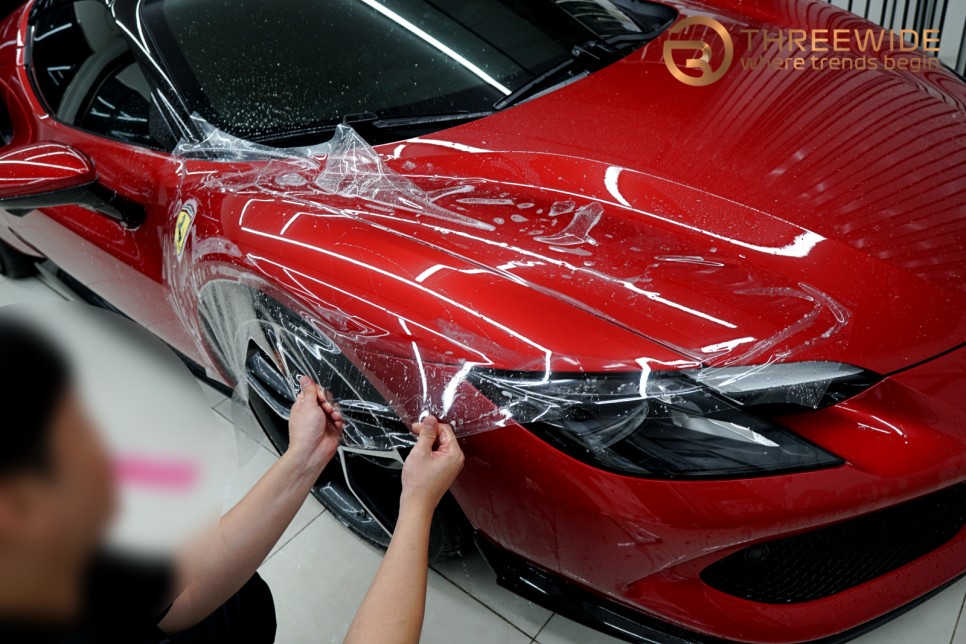 분당 페라리 296 GTS, 프리미엄 PPF 전체 시공 (#외부PPF #실내PPF #판교 #THREEWIDE)