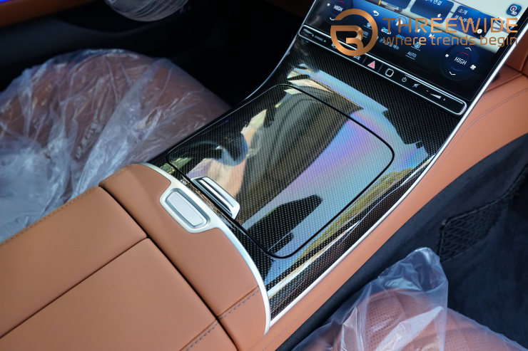 W223 S클래스 실내를 쓰리와이드 카본랩핑으로 순정 카본옵션처럼 만들었습니다. / 성남,판교,분당.강남