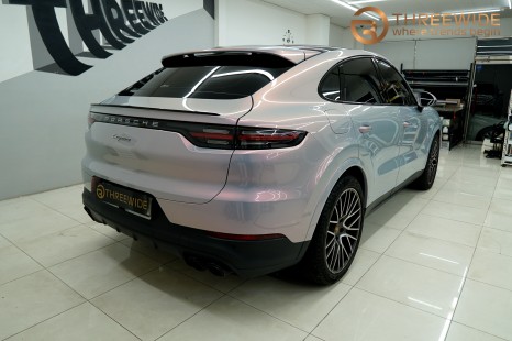 포르쉐 카이엔 쿠페, 유니크한 컬러! 드림 볼케이노 그레이 전체 랩핑 시공 (#홀로그램랩핑 #반사랩핑 #분당 #판교) / 성남시 수정구 시흥동