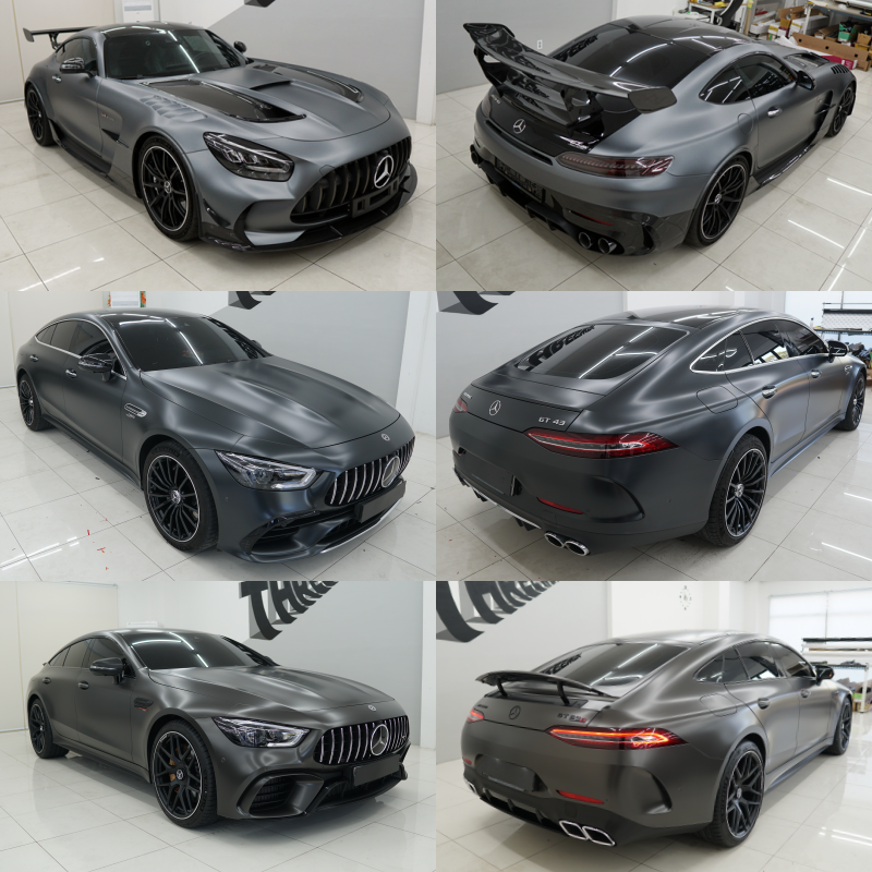벤츠 G400D & G63AMG 도색같은 고광도 메탈릭실버로 전체랩핑 / 성남,판교,분당.강남