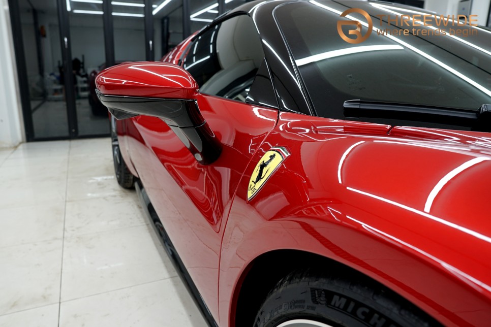 분당 페라리 296 GTS, 프리미엄 PPF 전체 시공 (#외부PPF #실내PPF #판교 #THREEWIDE)