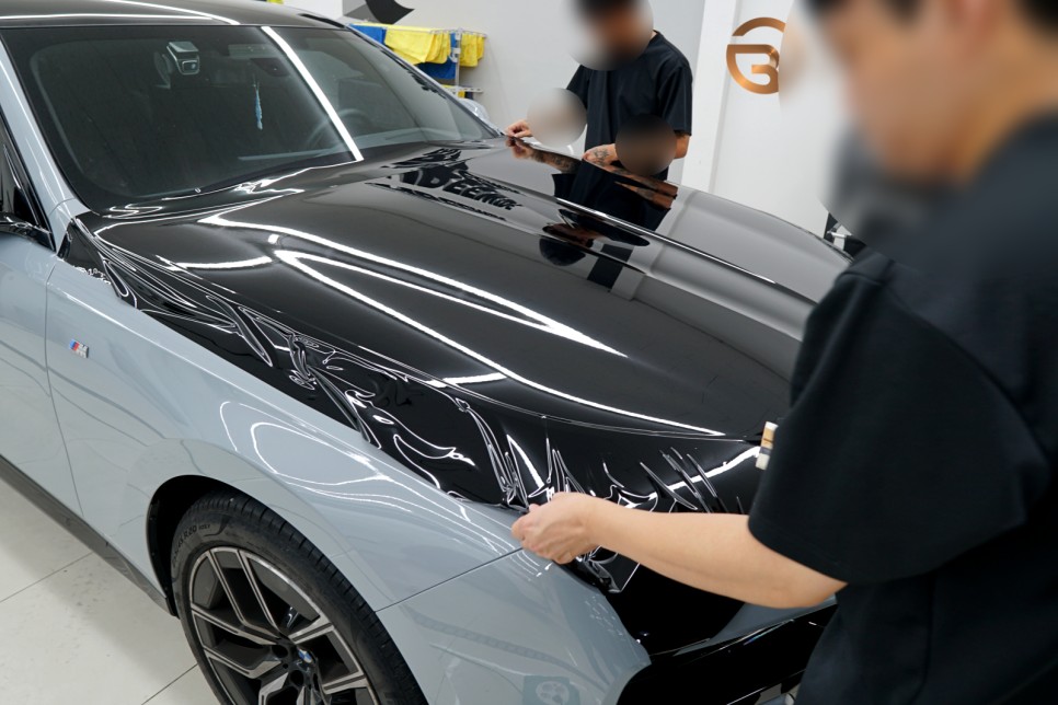 분당 BMW 740i, 투톤 랩핑 정장으로 더욱 세련되게! (#듀오톤랩핑#고광택 #필름 #판교 #코치라인)
