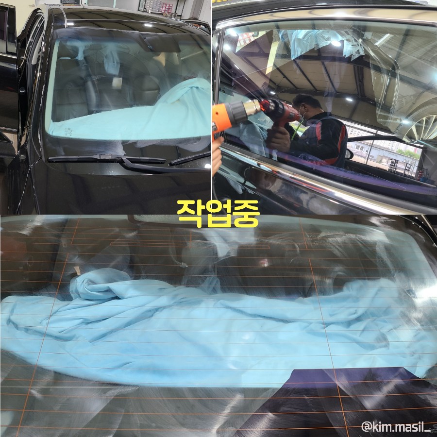 파주 야당동 다이즈커스텀 올뉴k7 애니가드 ap80 반반사필름 시공 작업 후기 / 경기 파주