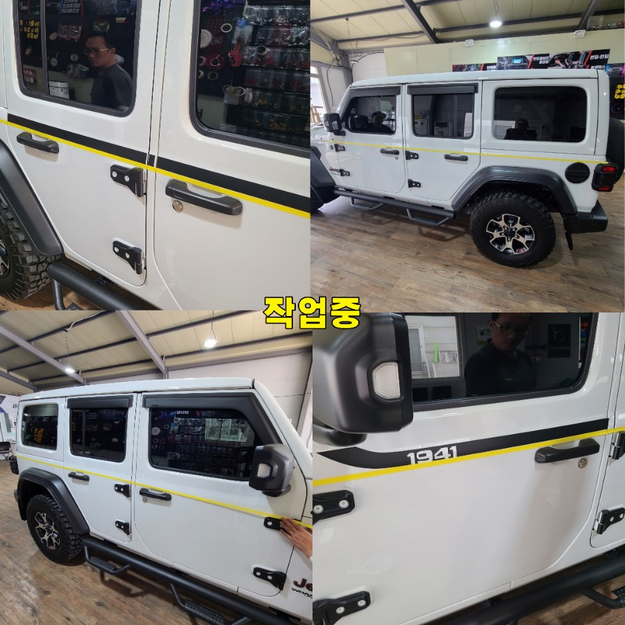 파주 운정 지프 랭글러 데칼 랩핑 시공 작업 후기 / 경기 파주