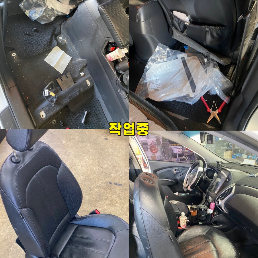 파주 운정 투산ix 하이패스 1열 조수석 열선 교체 시공 작업 후기 / 경기 파주