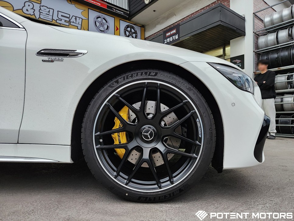벤츠휠도색 GT43 AMG 순정21인치 휠 도색 복원 장착 / 인천 서구,부평,부천