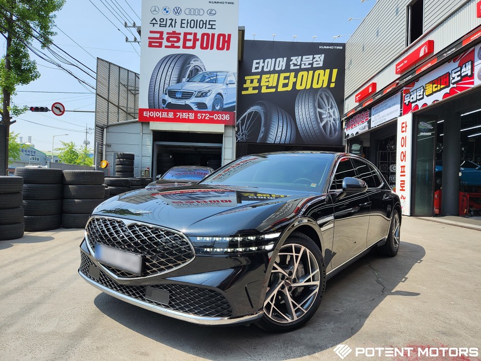 인천 서구 가좌동 휠복원 제네시스 G90 순정20인치 건메탈폴리쉬 장착 / 인천 서구,부평,부천