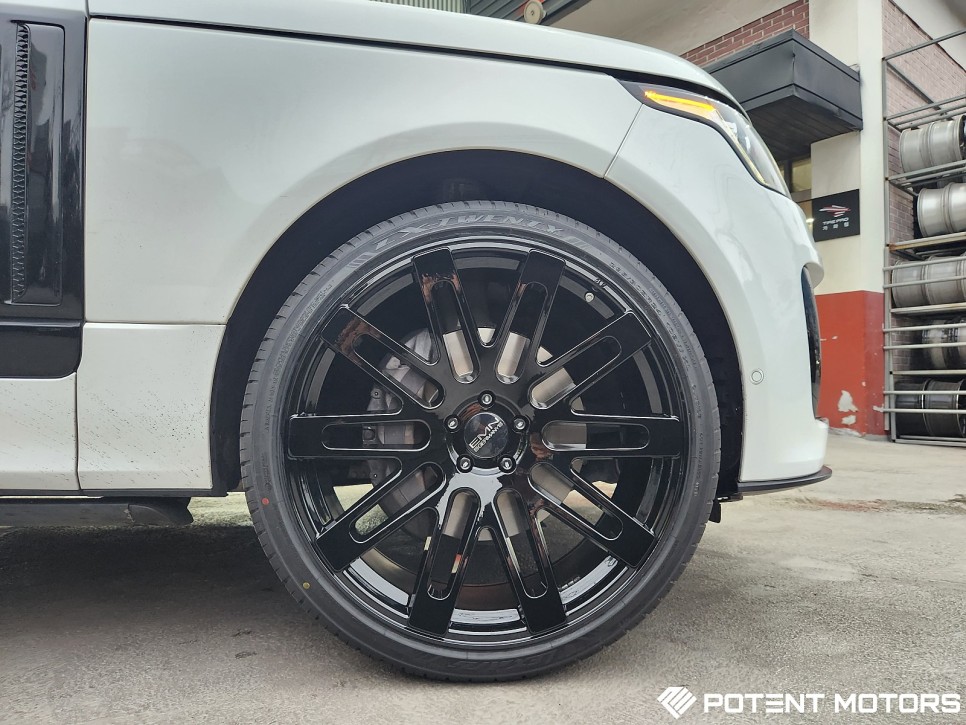 저렴한 자동차 휠복원 레인지로버 보그 사제 24인치 휠 유광블랙 / 인천 서구,부평,부천