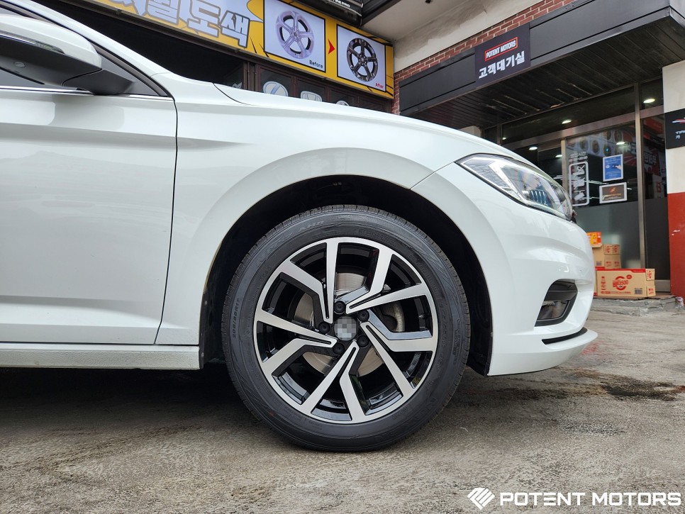 폭스바겐휠 제타 골프 GTI4 GT forged 블랙폴리쉬 17인치 휠 장착 / 인천 서구,부평,부천