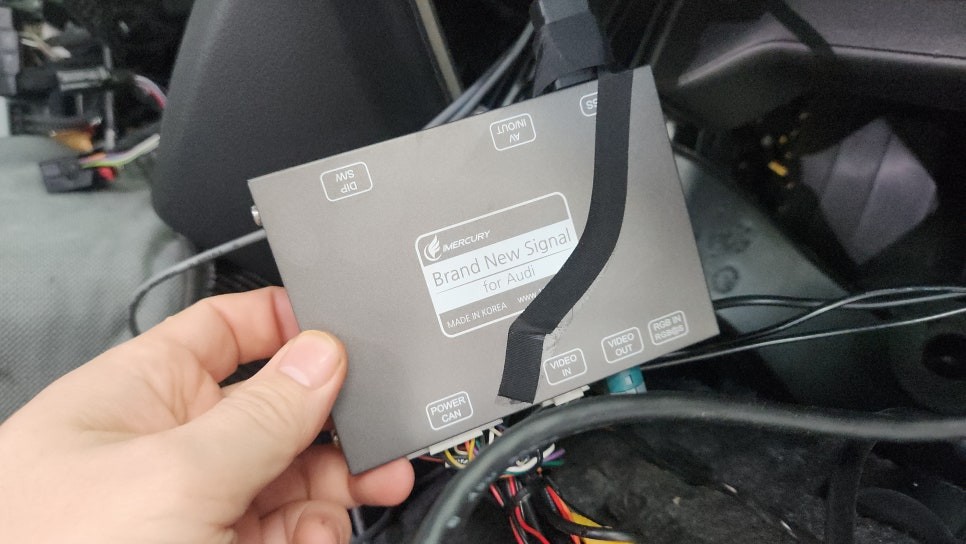 천안 아산 아우디 A7 안드로이드 카플레이 깔끔한 작업