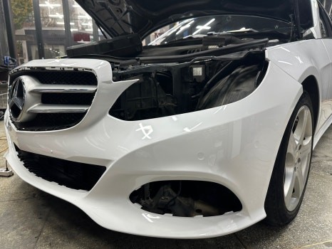 광주 랩핑 벤츠 쥐색에서 화이트로, 고광택 전체 시공 / 광주 서구