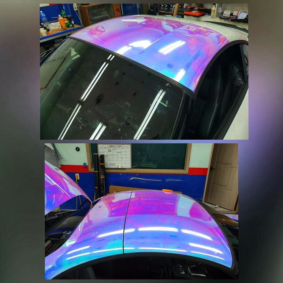 BMW Z4 홀로그램 레인보우 랩핑 시공기! / 광주 서구