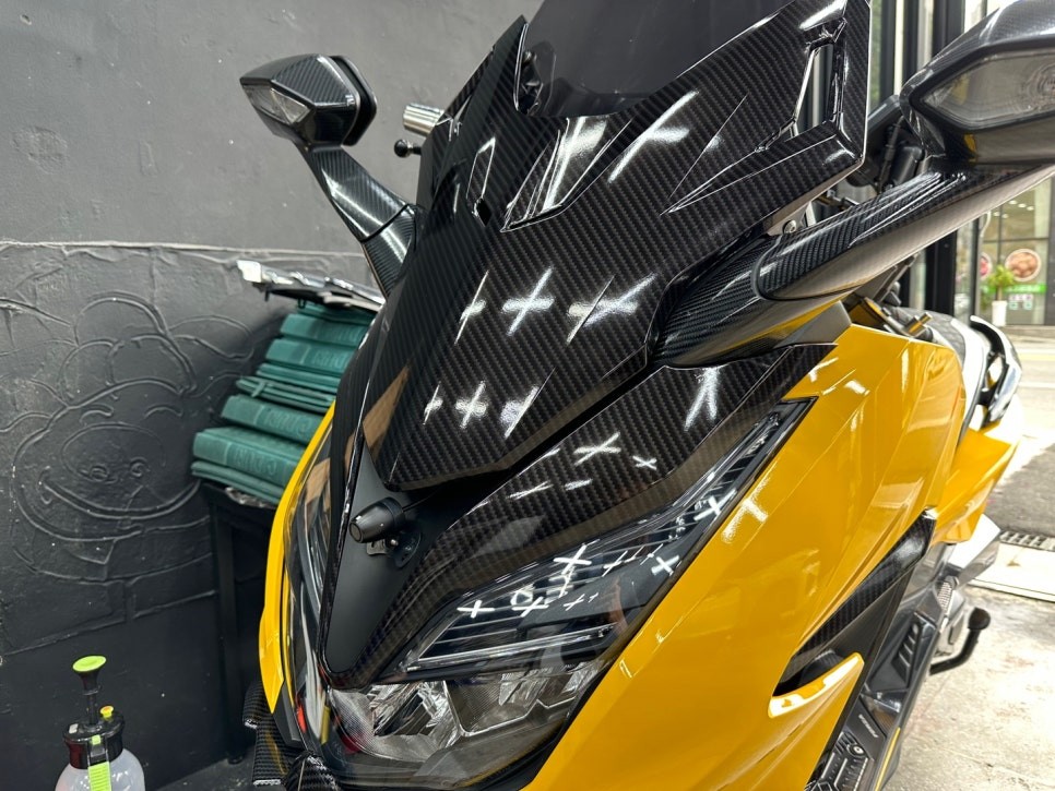 오토바이 랩핑 카본 드레스업 하기 / 광주 서구