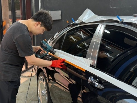 광주 랩핑 마이바흐 S560 고광택 투톤 시공 후기 / 광주 서구