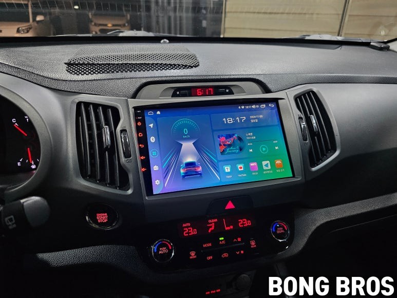 스포티지R 내비고장 안드로이드 올인원 카나로Xplus 교체 시공 -수원 봉브로스