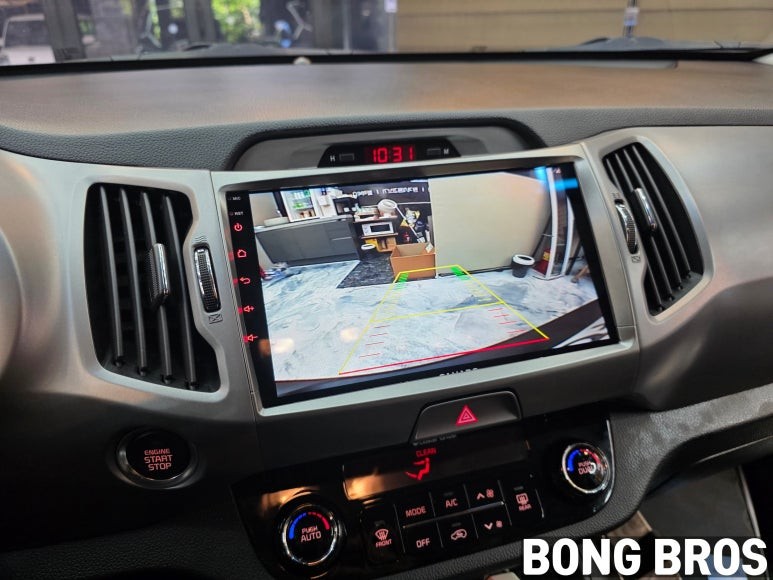 스포티지R 순정네비 탈거후 안드로이드 올인원 교체 매립 시공 -수원 봉브로스