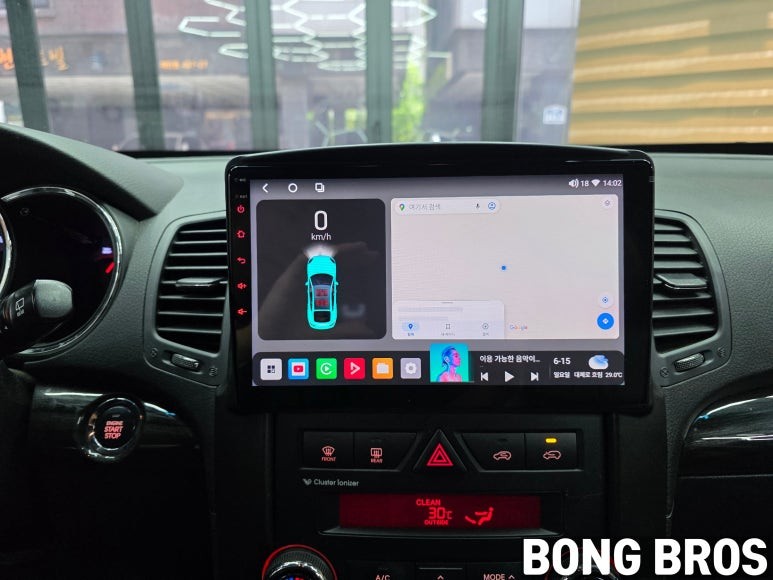 쏘렌토R 사제네비 탈거후 안드로이드 올인원 카나로XPRO교체 매립 시공 -수원 봉브로스