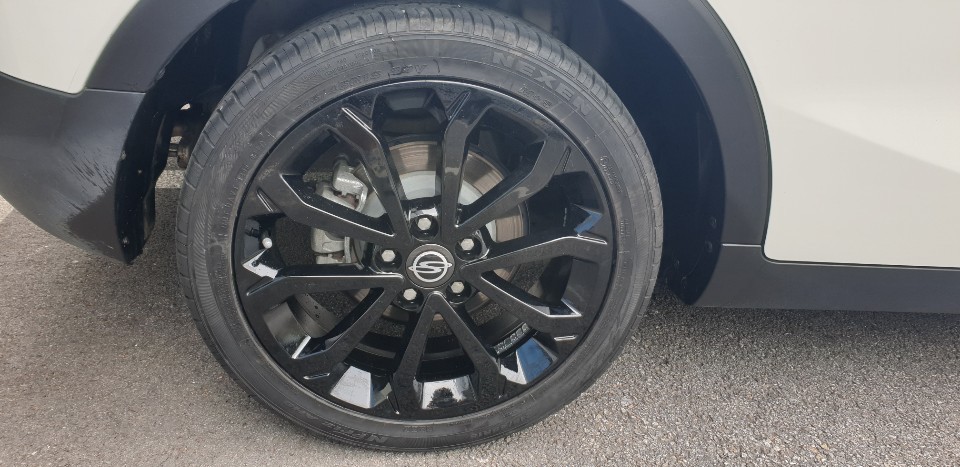 (구리 스마일휠) 티볼리 2짝 휠복원+블랙유광(분체도장) / 포천시 소흘읍