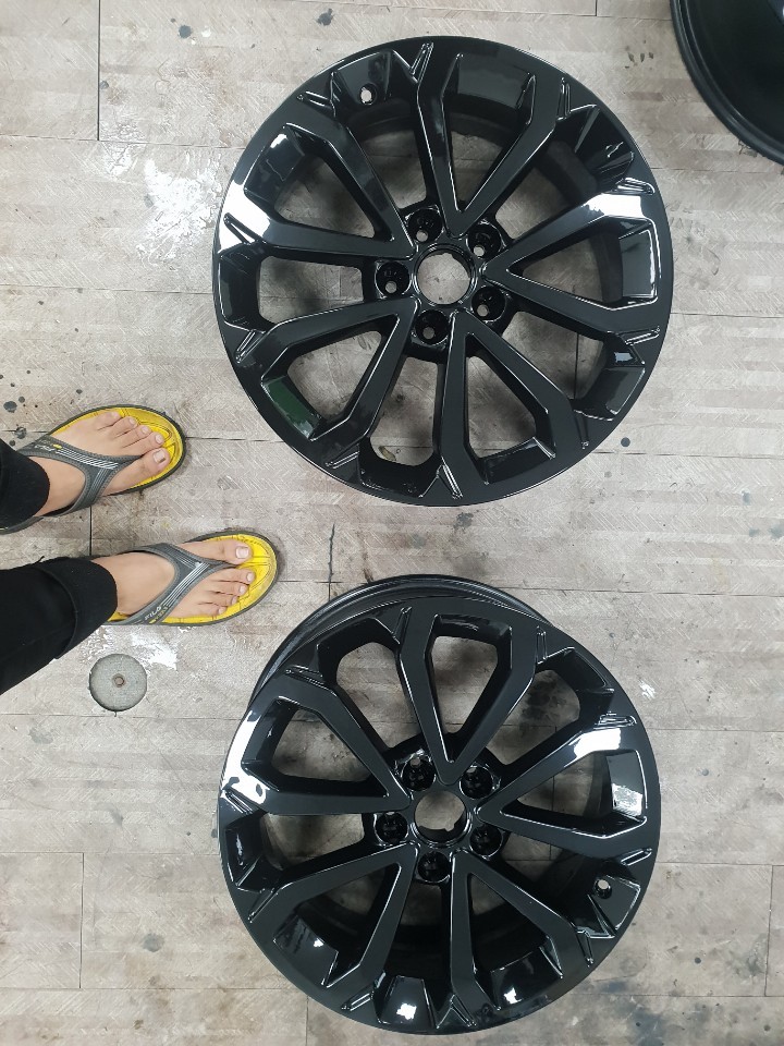 (구리 스마일휠) 티볼리 17인치 휠복원+고스트크롬(분체도장) / 포천시 소흘읍