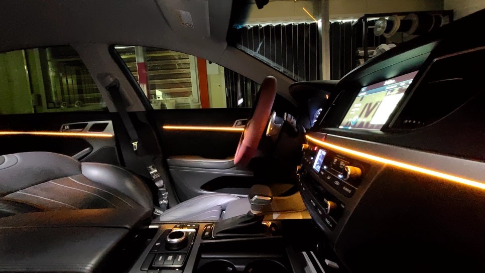 제네시스 DH 엠비언트라이트 시공으로 갬성 업그레이드 / 부산 사상구