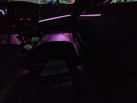 기아 K7 256컬러 RGB 엠비언트라이트 무드등 시공 / 부산 사상구