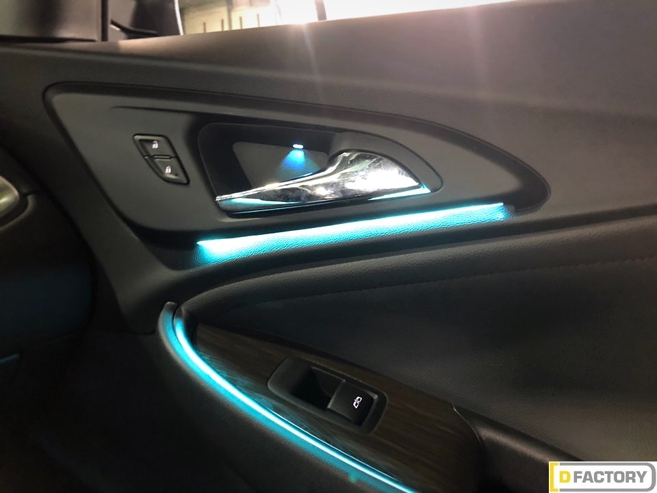 쉐비타운 올뉴말리부 엠비언트라이트 실내튜닝 시공 / 부산 사상구