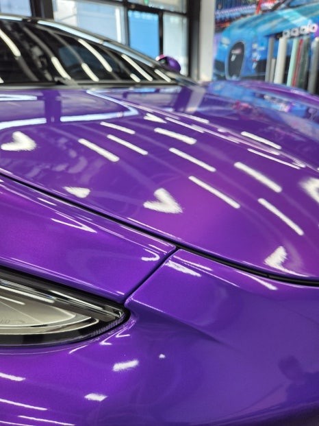 [전주랩핑 &전주PPF] 맥라렌 GT 고광택 메탈릭 퍼플 전체랩핑 + 휠랩핑 으로 완벽한 분위기 전환! / 전주, 광주, 김제