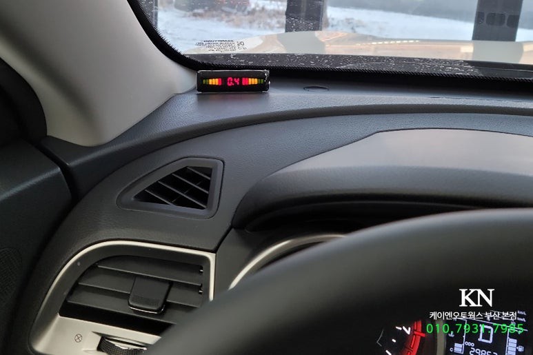 베리 뉴 & 티볼리 순정 핸들 열선 시공 , 자동차 전방 주차 감지기 센서 장착 튜닝 / 부산 사상구 주례동