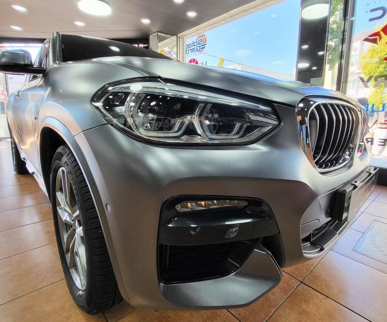 광주랩핑 bmw X4 사틴다크 그레이 전체랩핑 시공 / 광주 북구 중흥동