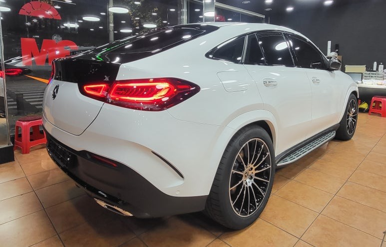 광주랩핑 벤츠 GLE400d 화이트 전체랩핑 시공 / 광주 북구 중흥동