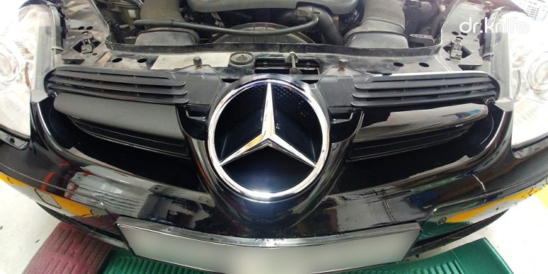 광주.전라 / 광주부분랩핑 벤츠 slk350 R171 스포일러 & 전면 그릴랩핑 / 광주 북구 중흥동 / 광주