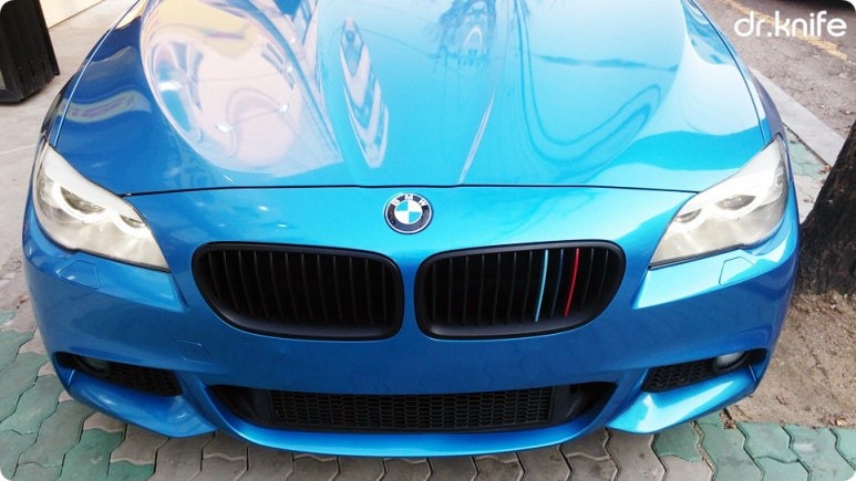 광주랩핑 BMW 520d 전체랩핑 시공 닥터나이프 카스킨 / 광주 북구 중흥동
