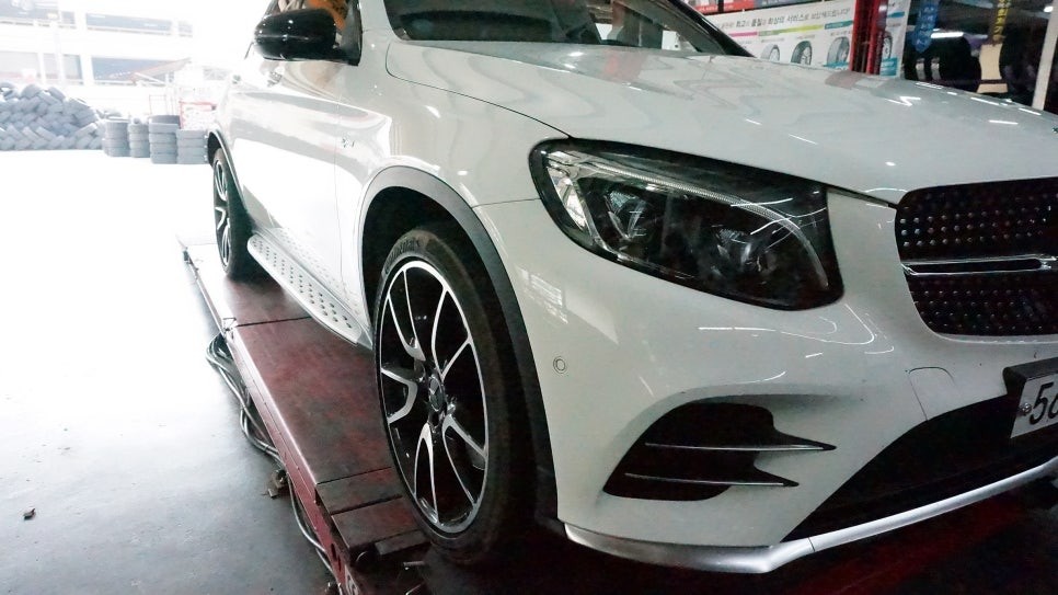 [순천 타이어맥스] BENZ+GLC43AMG+타이어교환+피렐리타이어+스콜피온베르데올시즌+3D얼라이먼트+265/40R21