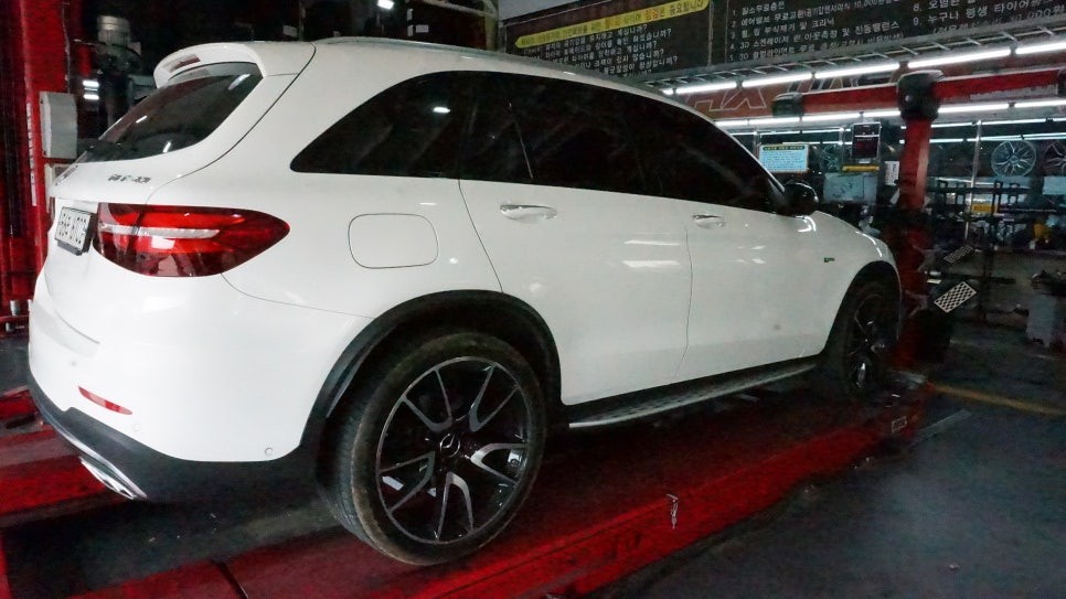 [순천 타이어맥스] BENZ+GLC43AMG+타이어교환+피렐리타이어+스콜피온베르데올시즌+3D얼라이먼트+265/40R21