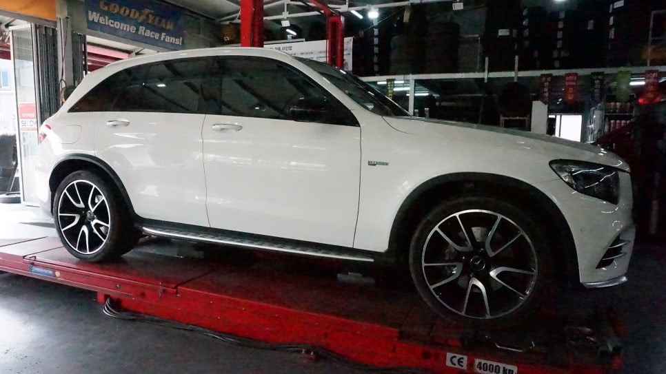 [순천 타이어맥스] BENZ+GLC43AMG+타이어교환+피렐리타이어+스콜피온베르데올시즌+3D얼라이먼트+265/40R21