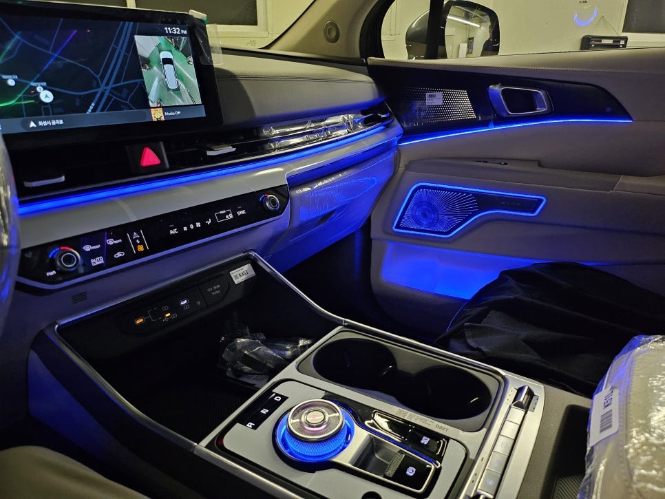 보가9 카니발 하이리무진 특장차 엠비언트 라이트 시공 후기, 글로우모션 에어로 완성한 프리미엄 실내 감성 / 부천시 도당동