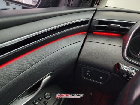 투싼 NX4 엠비언트 4세대 투싼 실내에 가장 잘어울리는 순정형 RGB 튜닝 / 부천시 도당동