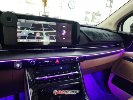 카니발 KA4 엠비언트 멀티컬러 개별제어 혁신 글로우 RGB 에어 시공하면? / 부천시 도당동