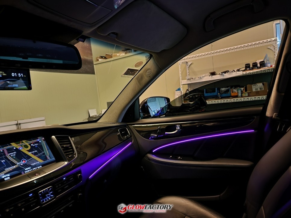 에쿠스 엠비언트 아크릴방식으로 이질감없는 순정형으로 만들기 / 부천, 광명, 인천, 서울 강서