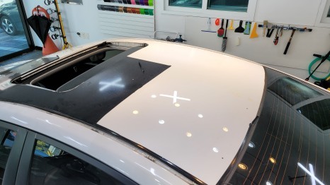 김해랩핑 장유랩핑 아반떼MD 루프스킨 제거 및 재시공 / 김해, 부산, 창원