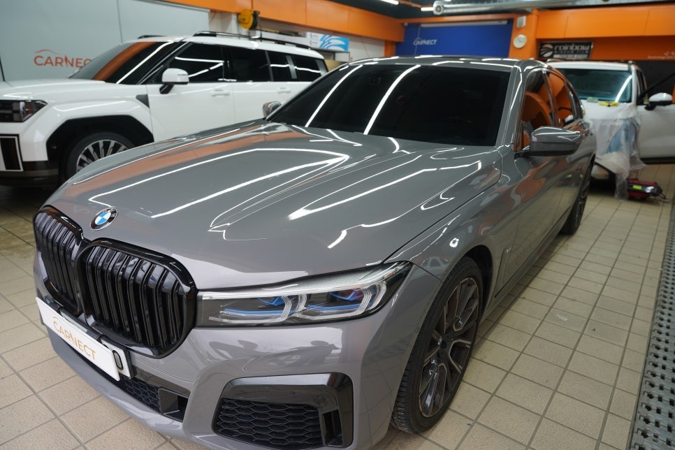 BMW 전체 크롬죽이기 부분 랩핑 재시공 후기