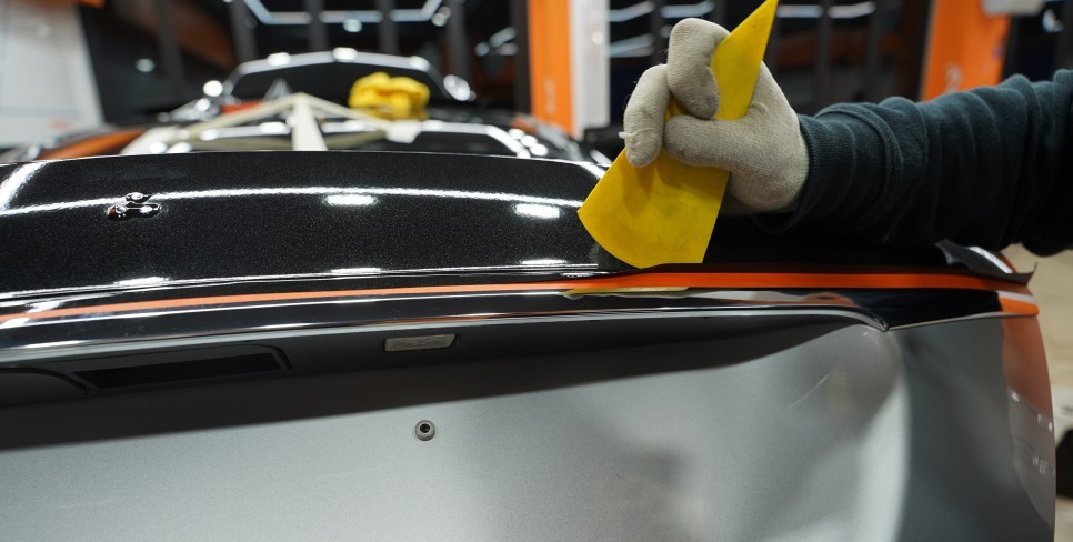 자동차전체랩핑 벤츠 S350d 글로시블랙메탈릭 / 하남, 광주, 송파