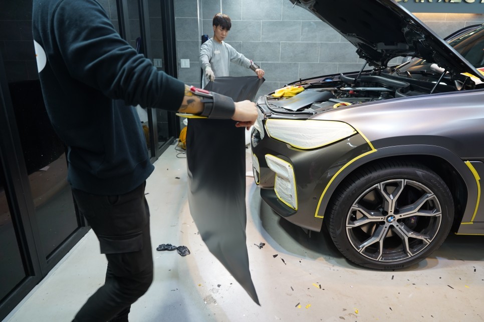 BMW X6 랩핑 사틴다크그레이 더욱  웅장한 자태 (광주 성남 분당) / 하남, 광주, 송파