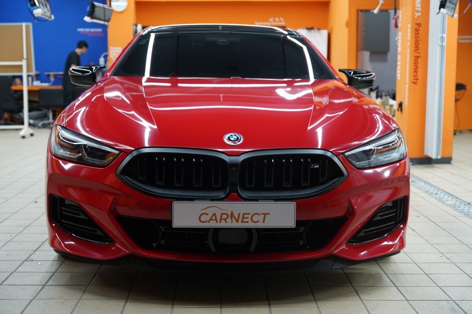 BMW 전체랩핑 페라리 레드 색상으로 시공완료 / 하남, 광주, 송파