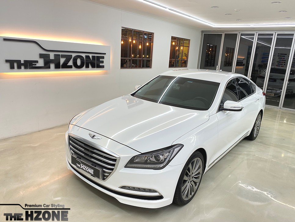 제네시스 G80 전체랩핑 화이트골드스파클 컬러의 매력 / 서울 송파구