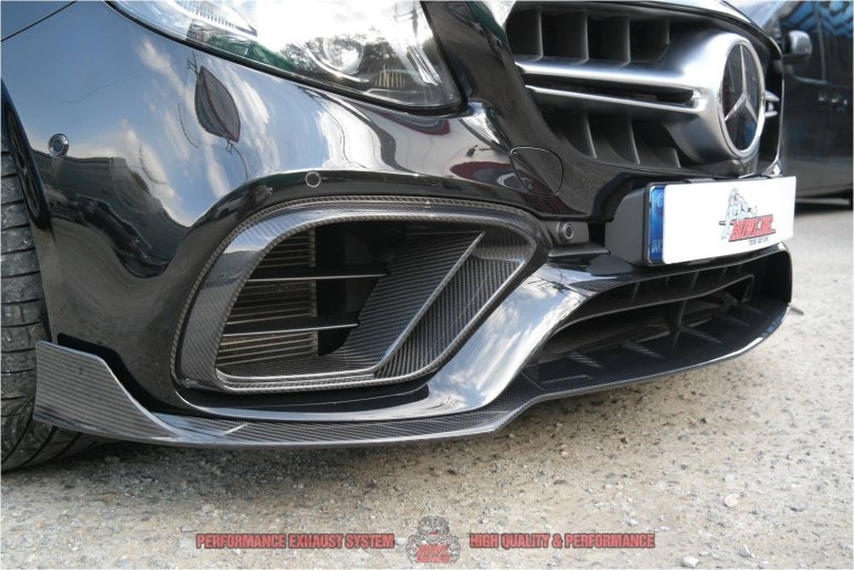 벤츠 E63AMG 드라이카본 브라부스 프론트립 에어덕트 커버 하이엔드 바디킷 튜닝
