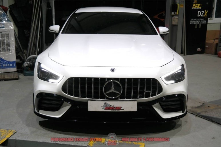 벤츠 AMG GT43 GT63 바디킷 풀셋 가변배기 퍼포먼스 배기음 증폭향상 컨버전 드레스업 머플러 튜닝